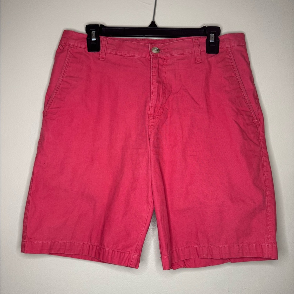 Columbia PFG Shorts Men's 32W Pink Cotton Fishing Gear